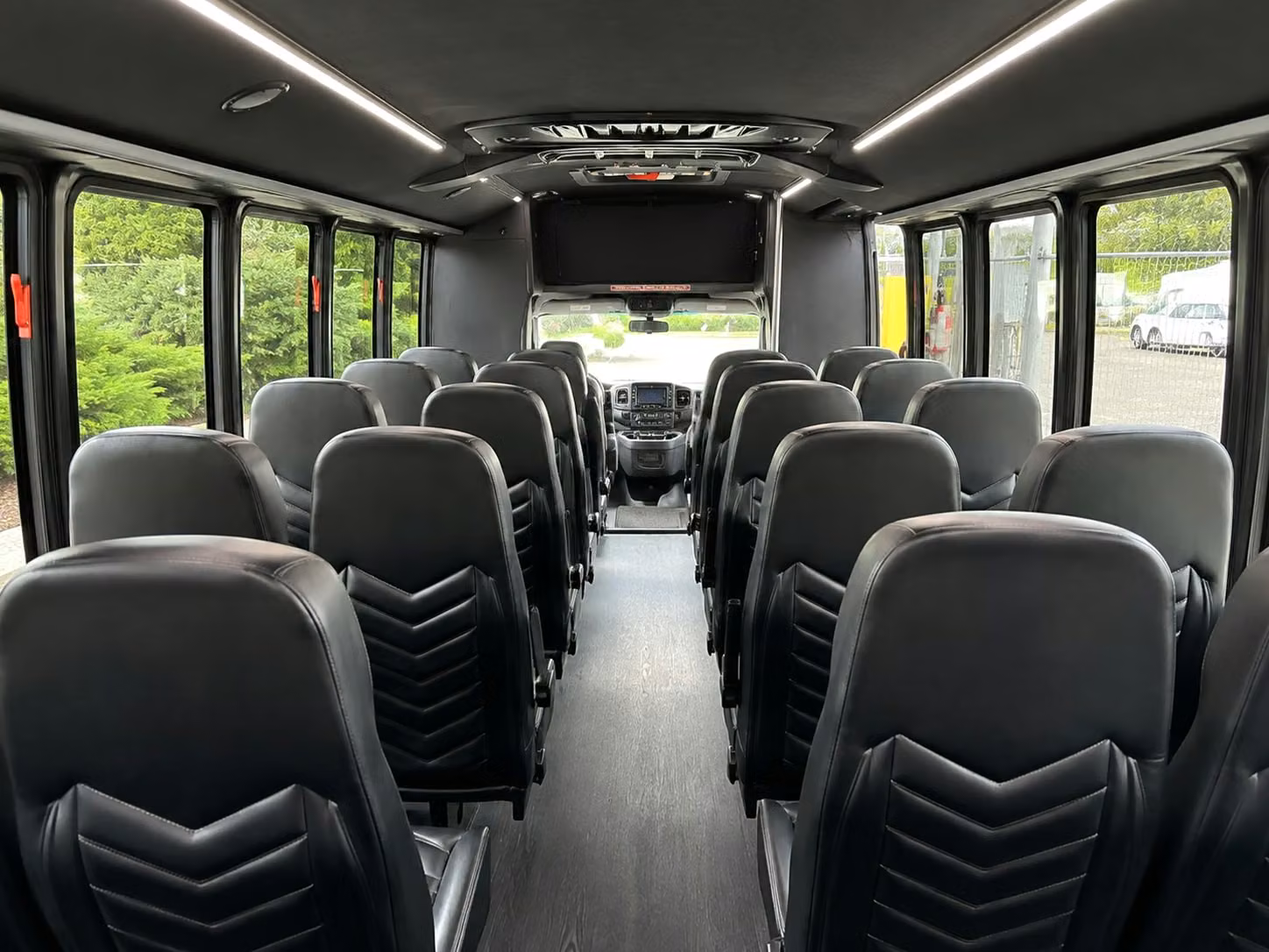 15 passenger minibus interior